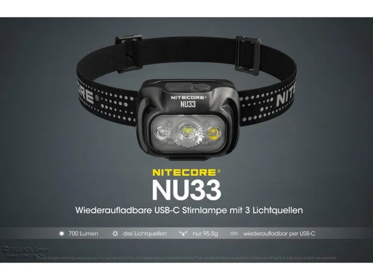 Nitecore Stirnlampe NU33 700 Lumen
