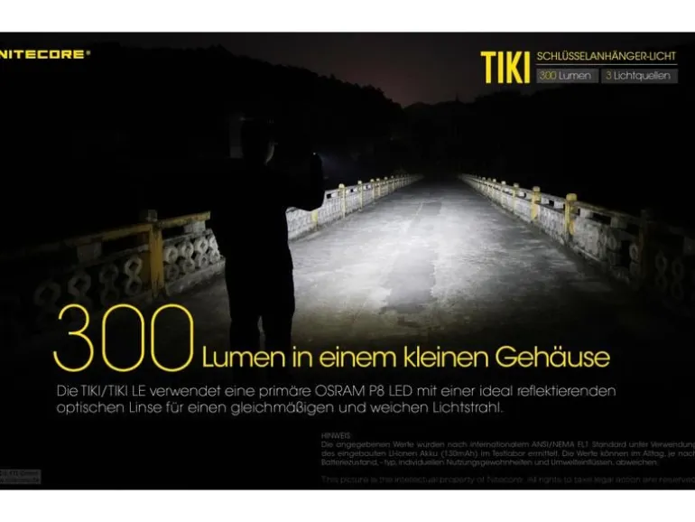 Nitecore Taschenlampe Tiki 300 Lumen