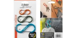 NITE IZE Karabiner S-Biner Aluminum Dual Combo, 3er-Pack, assortiert