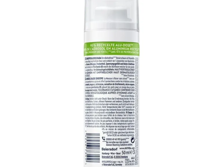NIVEA MEN Rasierschaum Sensitive Mini 50 ml