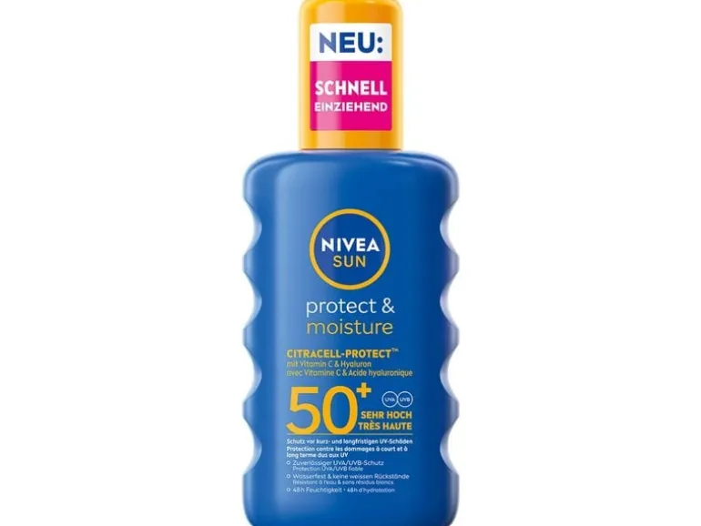 NIVEA SUN Sonnenspray Protect & Moisture LSF 50+ 200 ml