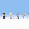 NOCH Figuren Skifahrer 6 Stück, H0