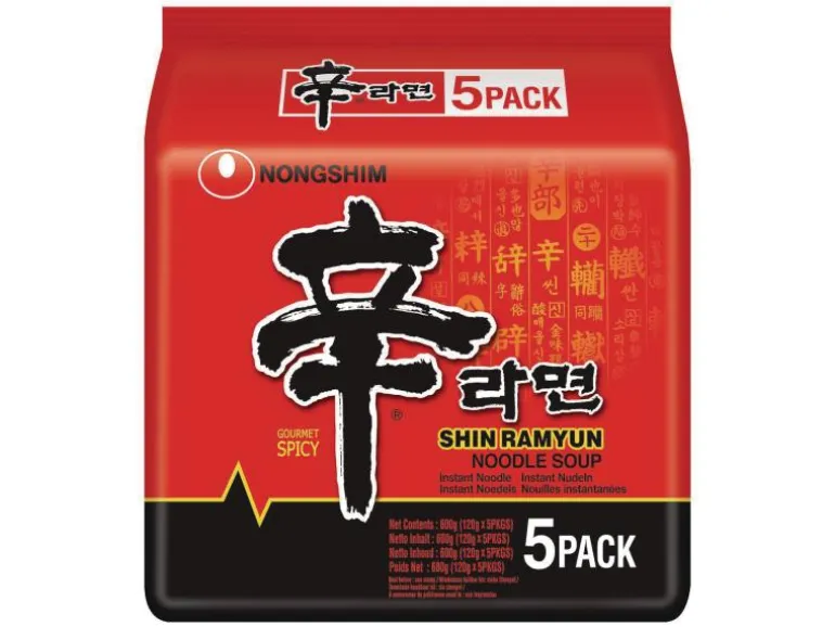 Nongshim Nudelsuppe Shin Ramyun 5 x 120 g