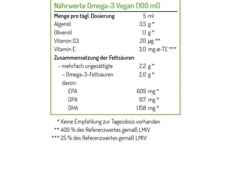 Norsan Omega-3 vegan Algenöl 100 ml