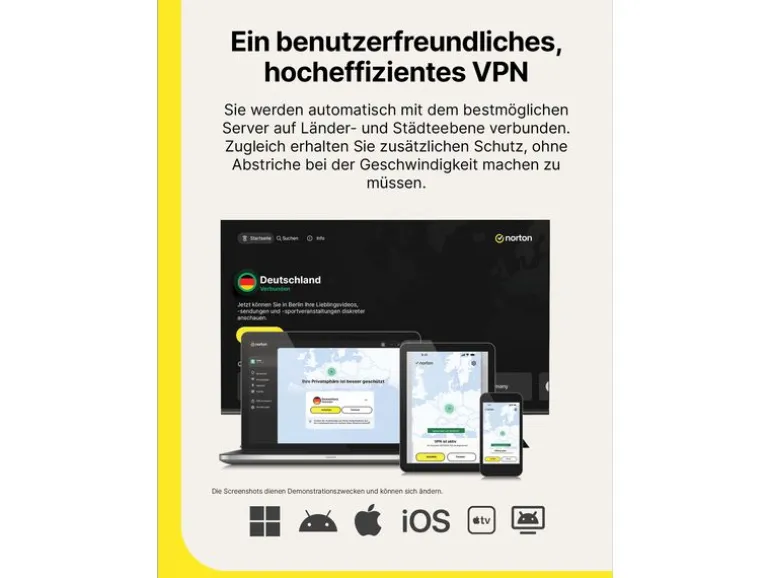 Norton VPN Plus ESD, Vollversion, 5 PC, 1Jahr, 10 GB