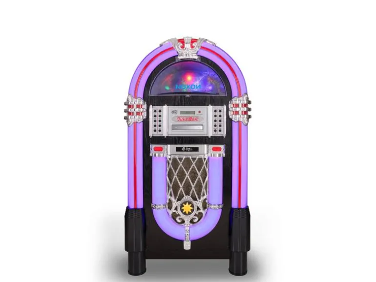 Noxon Musik-System Jukebox 1 Schwarz/Silber/Mehrfarbig