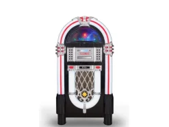 Noxon Musik-System Jukebox 1 Schwarz/Silber/Mehrfarbig
