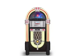 Noxon Musik-System Jukebox 1 Schwarz/Silber/Mehrfarbig
