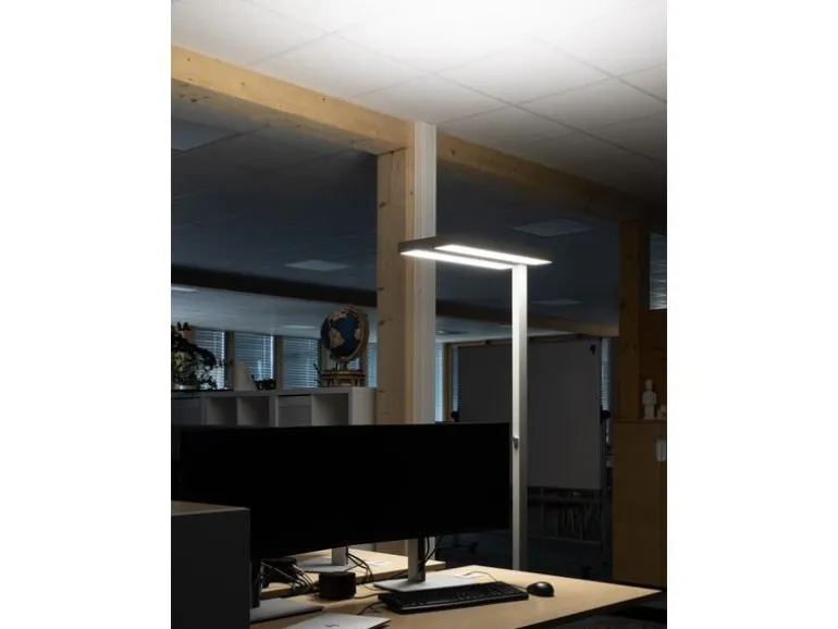 office focus Bürostehleuchte LED 80 W, Grau