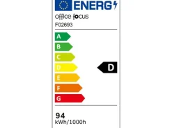 office focus Bürostehleuchte HCL LED 100 W, Grau