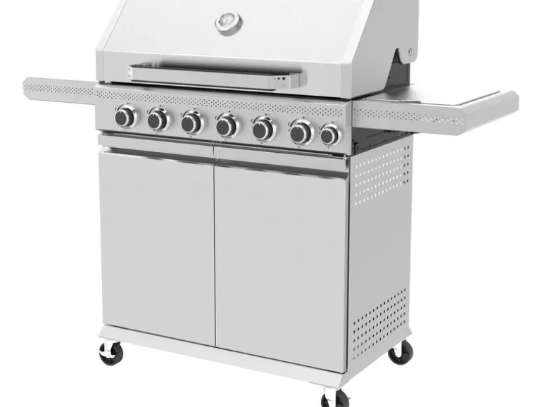 OHMEX Gasgrill OHM-BBQ-6125SB 6B+1SB 72 x 42 cm 20.5 kW