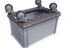 OK-LINE Fahrrahmen-Set Kunststoff, Grau, 410 x 610 mm, für Euro-Box