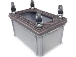 OK-LINE Fahrrahmen-Set Kunststoff, Grau, 410 x 610 mm, für Euro-Box