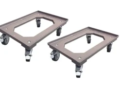 OK-LINE Fahrrahmen-Set Kunststoff, Grau, 410 x 610 mm, für Euro-Box