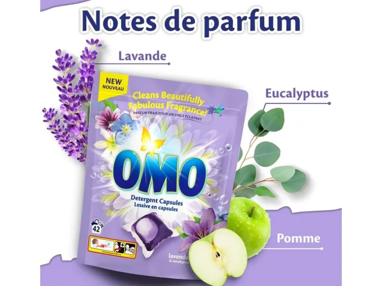Omo Waschmittel Kapseln Lavendel 42 Stück
