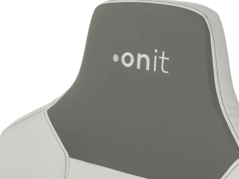 onit Gaming-Stuhl Weiss/Grau