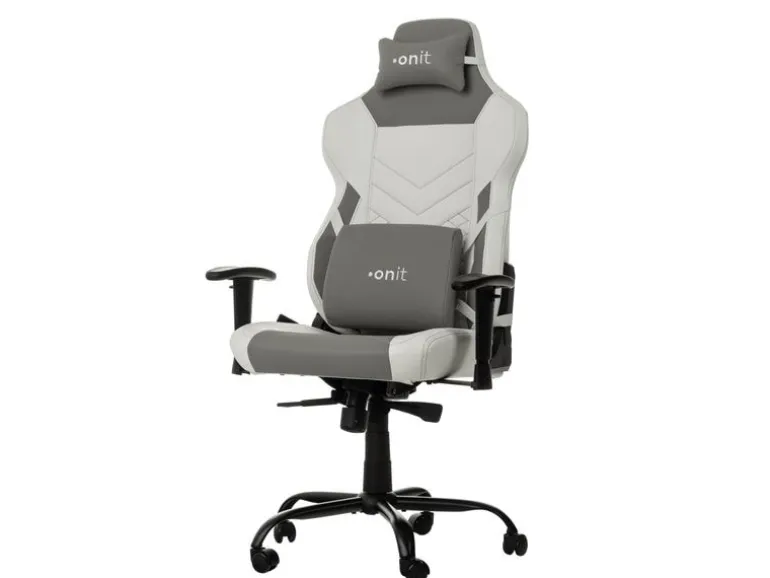 onit Gaming-Stuhl Weiss/Grau