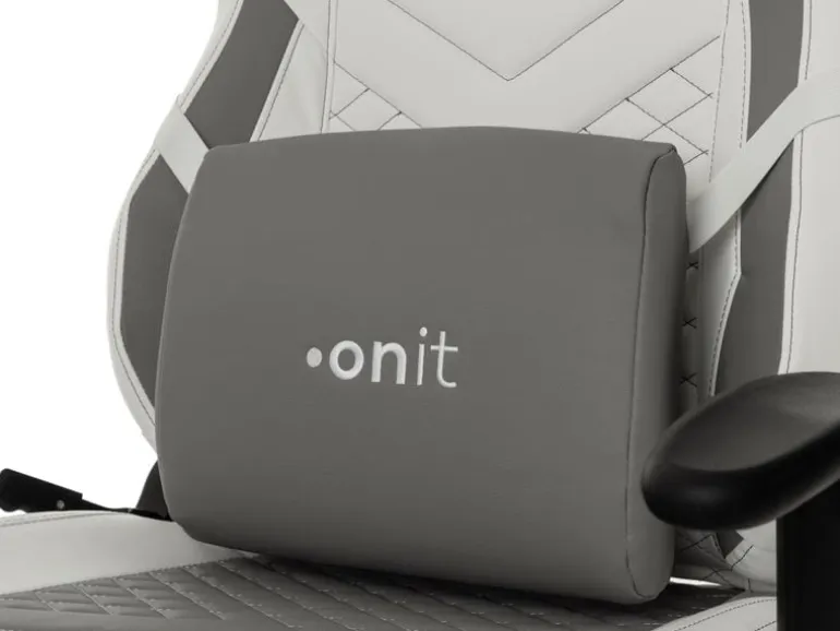 onit Gaming-Stuhl Weiss/Grau