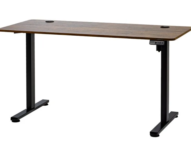 onit Gaming Tisch Ergo Vintage Schwarz/Braun