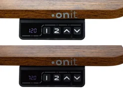 onit Gaming Tisch Ergo Vintage Schwarz/Braun