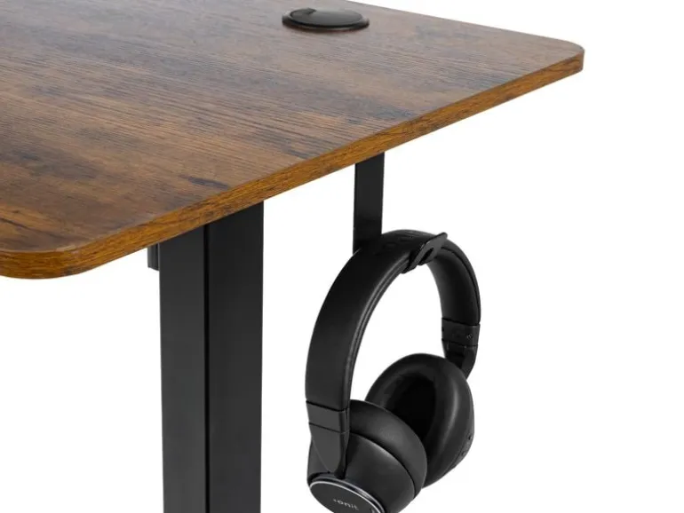 onit Gaming Tisch Ergo Vintage Schwarz/Braun