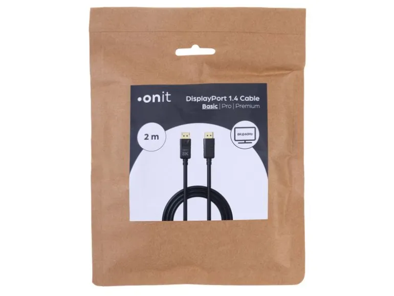 onit Kabel Basic DisplayPort - DisplayPort, 8K/60Hz, 2 m