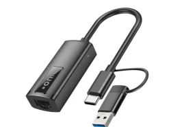 onit Netzwerk-Adapter USB-C/A – RJ45 Gigabit-LAN