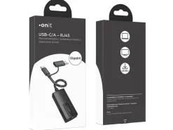 onit Netzwerk-Adapter USB-C/A – RJ45 Gigabit-LAN