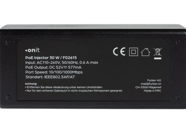 onit PoE+ Injector 30 W