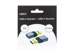 onit USB 3.1 Adapter USB-A Stecker - USB-C Buchse, 1 Stück