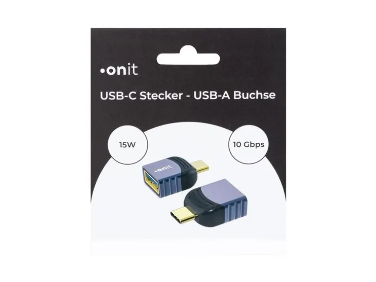 onit USB 3.1 Adapter USB-C Stecker - USB-A Buchse, 1 Stück