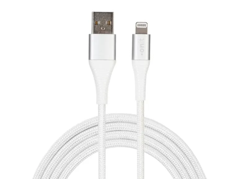 onit USB 2.0-Kabel 12 W, MFi, USB-A - Lightning, 2 m, Weiss