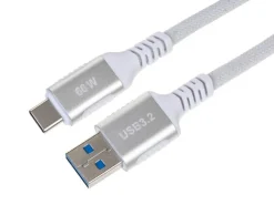 onit USB 3.1-Kabel 66 W, USB-A - USB-C, 2 m, Weiss