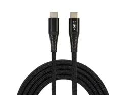 onit USB 3.0-Kabel 60 W, USB-C - USB-C, 1 m, Schwarz
