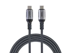 onit USB 3.1-Kabel 100 W, USB-C - USB-C, 0.5 m, Schwarz/Grau