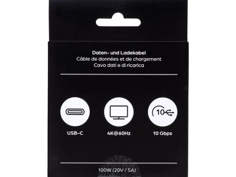 onit USB 3.1-Kabel 100 W, USB-C - USB-C, 0.5 m, Weiss