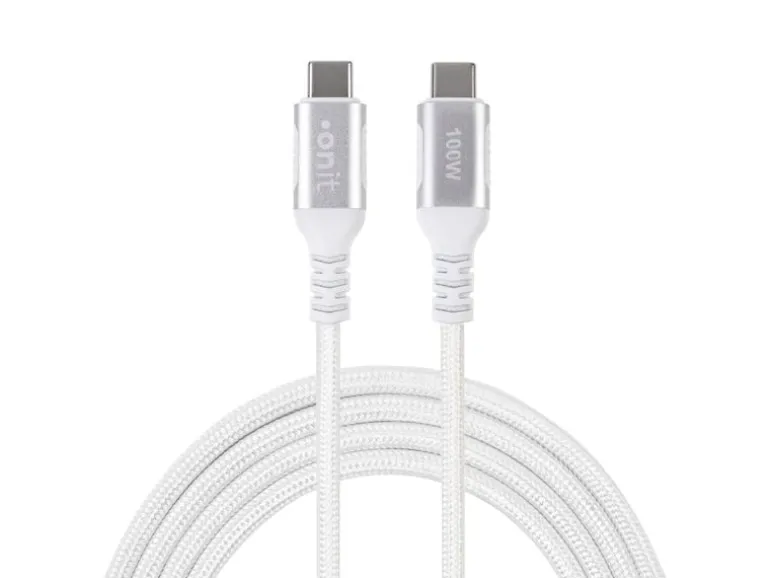 onit USB 3.1-Kabel 100 W, USB-C - USB-C, 0.5 m, Weiss