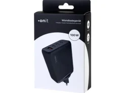 onit USB-Wandladegerät Quad 3C1A 100 W GaN Schwarz