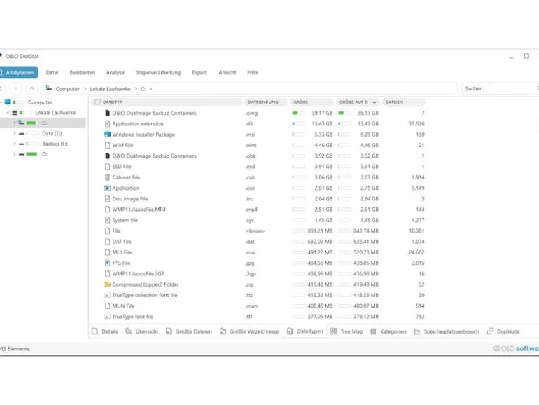 O&O Software DiskStat 4 ESD, Vollversion