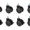 Oplite S8 Castor Wheels Set Gummi, 63 mm