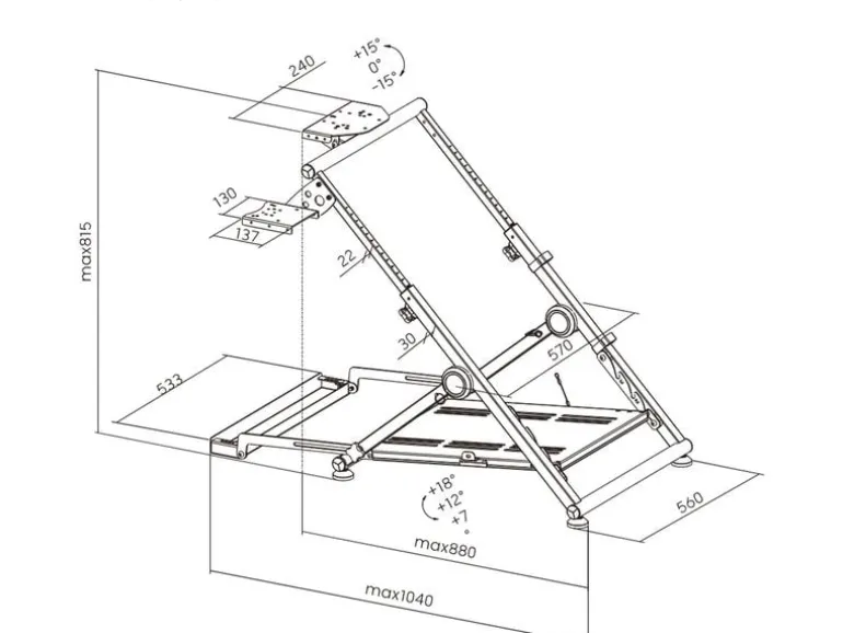 Oplite Wheel Stand GT Pro V2 Stahl Matt