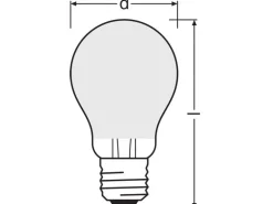 OSRAM Lampe Base Retro, 6.5W, E27, Warmweiss (WW)