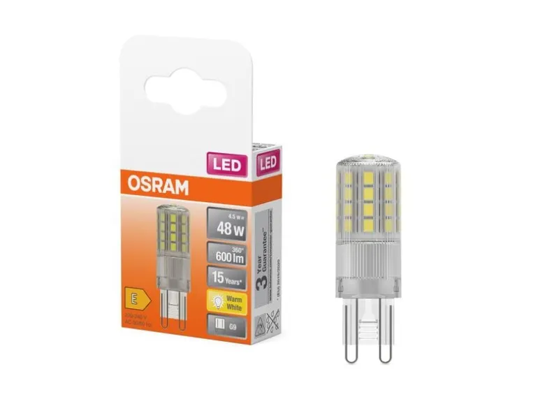 OSRAM Lampe Star Pin 50, 4.8W, G9 Warmweiss (WW)