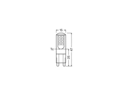 OSRAM Lampe Star Pin 30, 2.6W, G9 Warmweiss (WW)