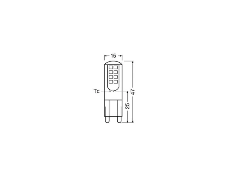 OSRAM Lampe Star Pin 30, 2.6W, G9 Warmweiss (WW)