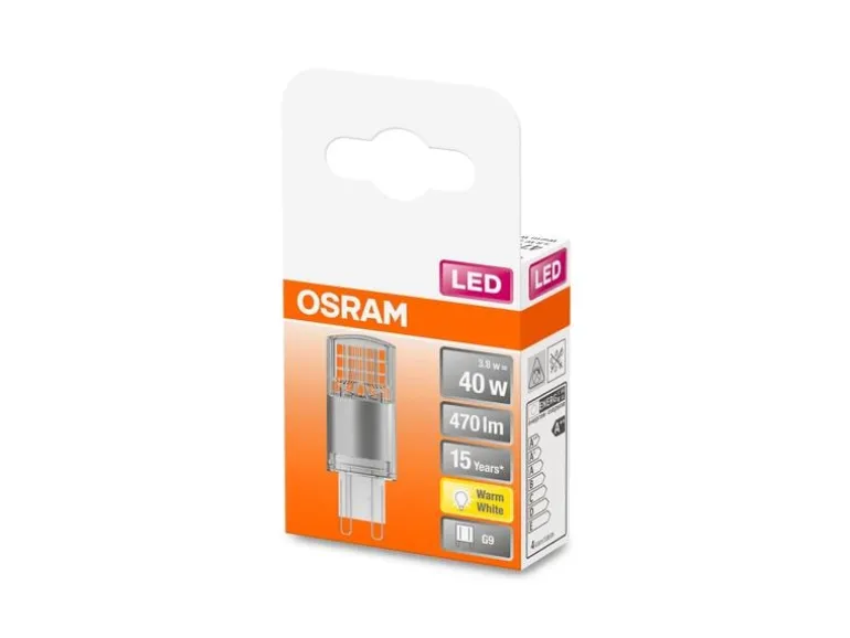 OSRAM Lampe Star Pin 40, 3.8W, G9 Warmweiss (WW)