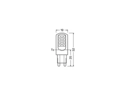 OSRAM Lampe Star Pin 40, 3.8W, G9 Warmweiss (WW)