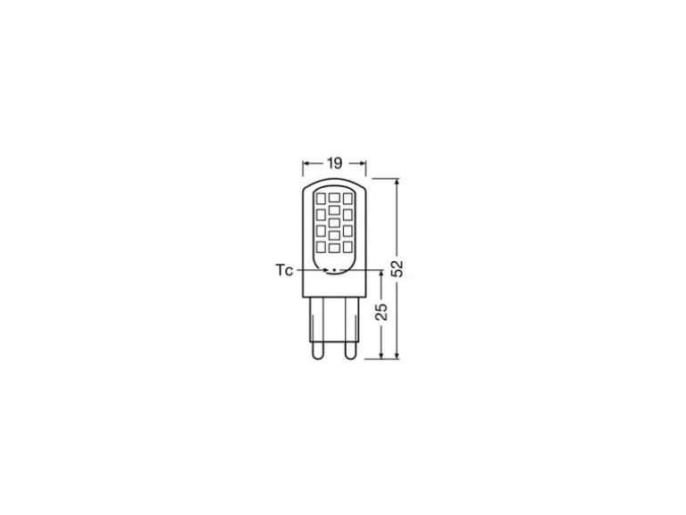 OSRAM Lampe Star Pin 40, 3.8W, G9 Warmweiss (WW)