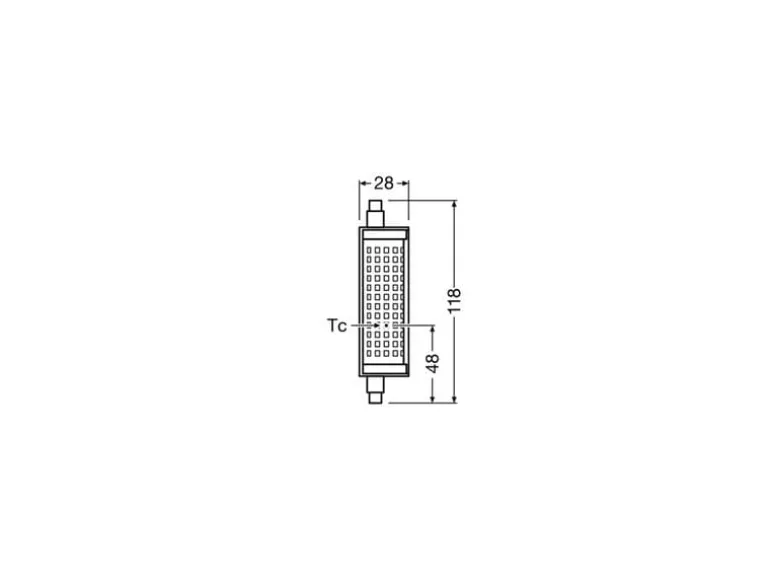 OSRAM Lampe Superstar Line 118, 17.5W, R7 s Warmweiss (WW)