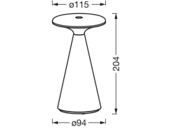 OSRAM Tischleuchte SMART+ Bluetooth Twist Table RGBW IP44